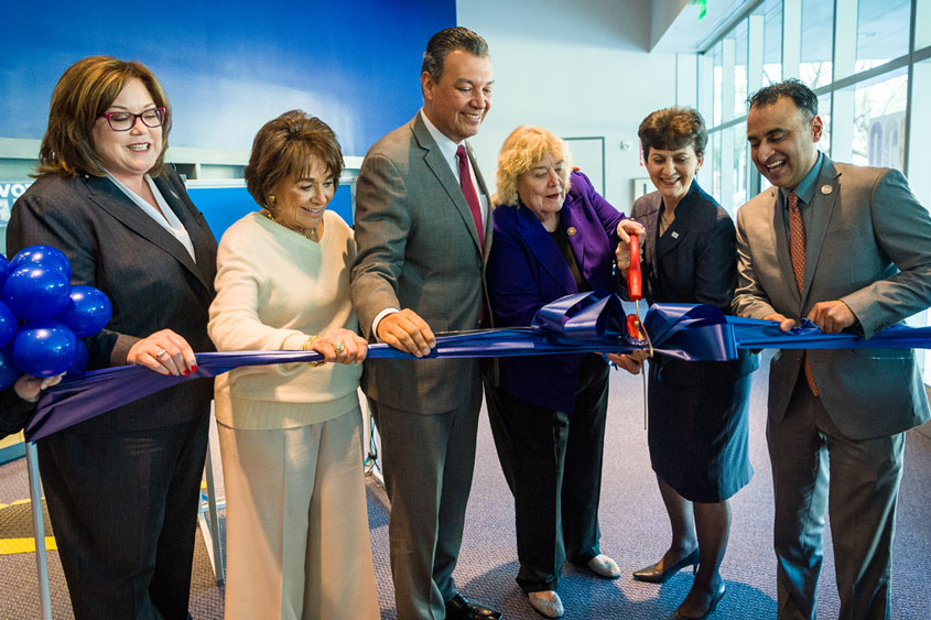 Mary Papazian at a ribbon cutting with San Jose partners.