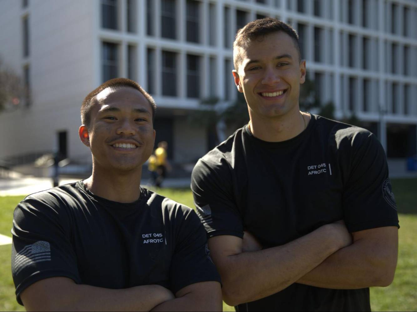 Cadets taking a picture at Warrior Challenge Cadets taking a picture at Warrior Challenge