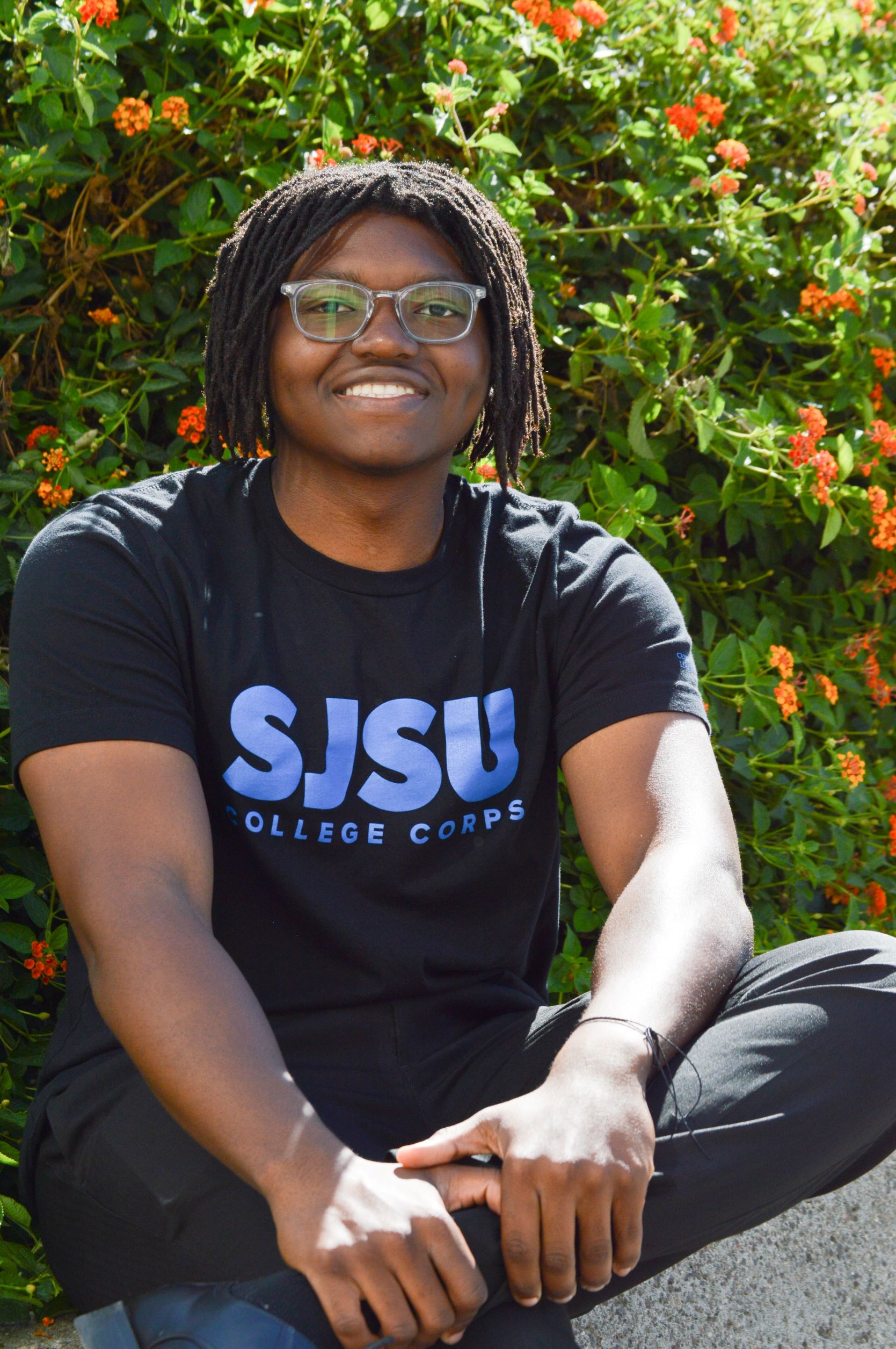 Ike Aniemeka in black CC shirt