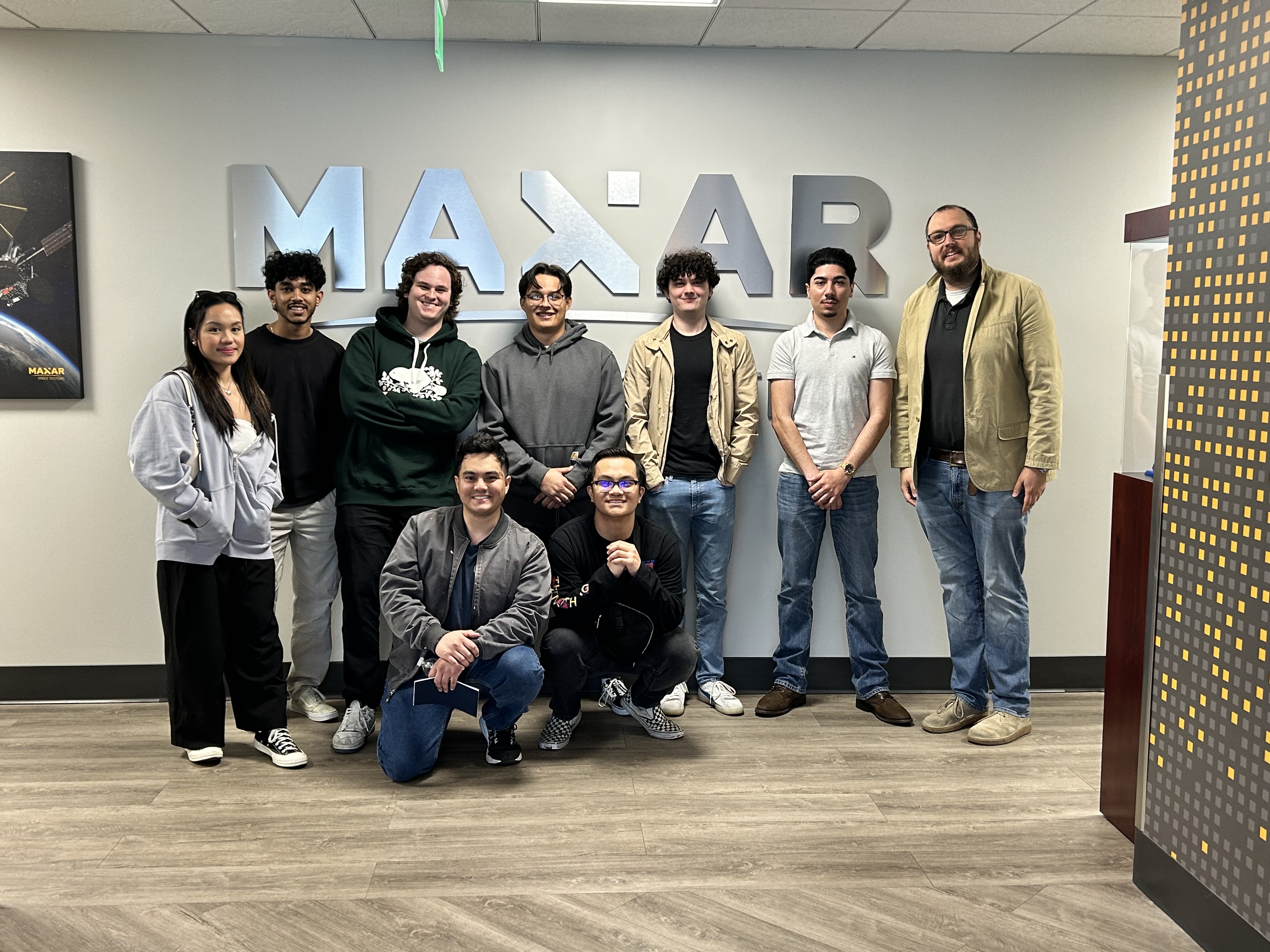 CoE Students Visit Maxar Space Systems
