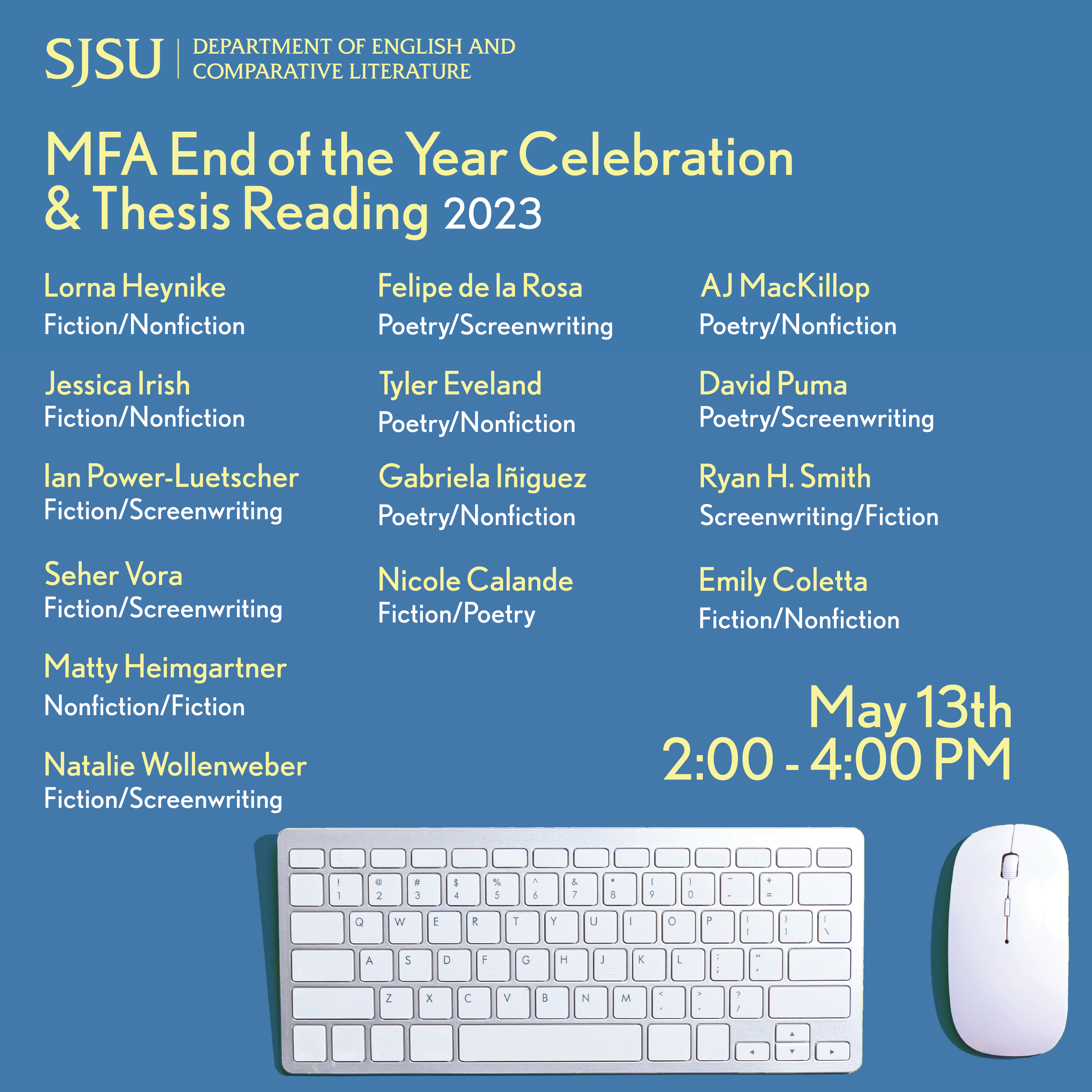 MFA Thesis Reading 2023