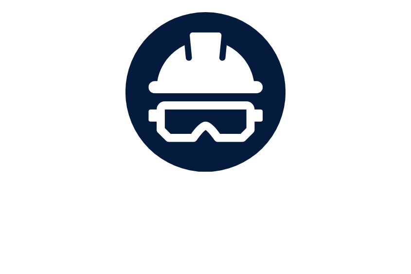 Construction safety icon graphic