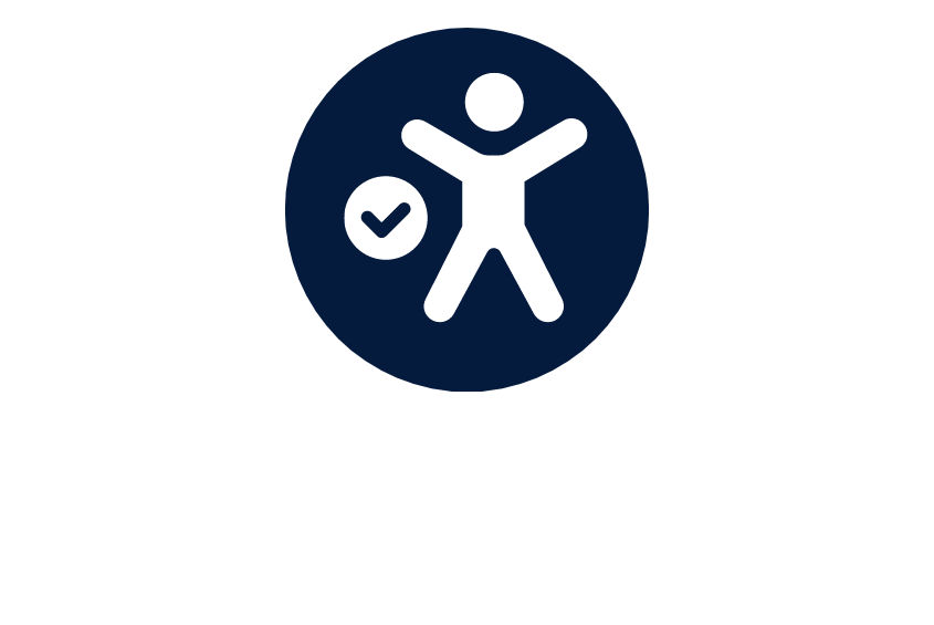 Office safety and ergonomics icon graphic