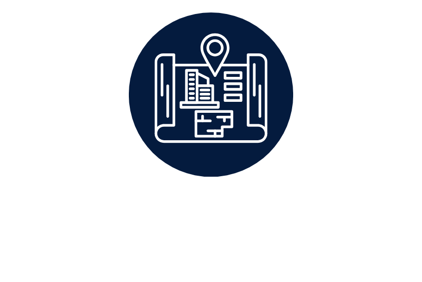 Icon graphic of a blueprint.