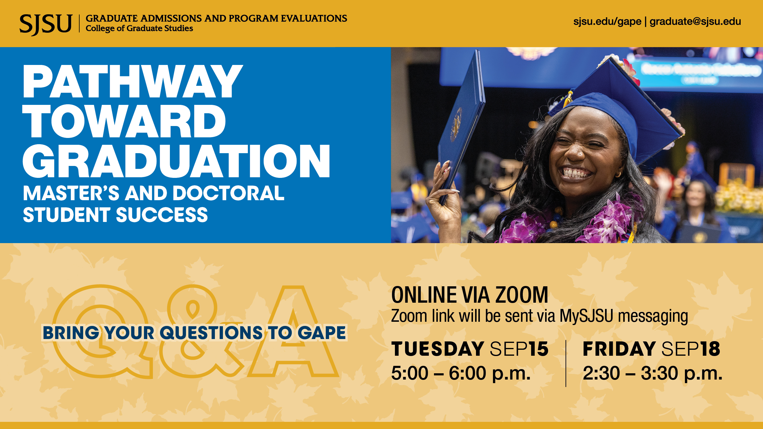 GAPE Pathway Toward Graduation Fall 2026 GAPE Pathway Toward Graduation