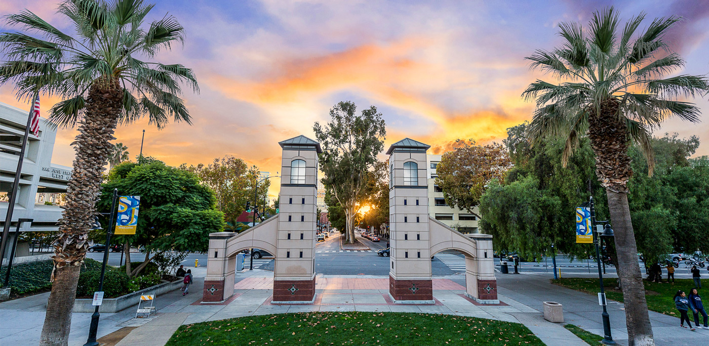 SJSU Campus Gates.