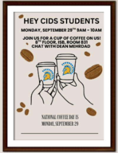 Coffee and Chat Sept 29 