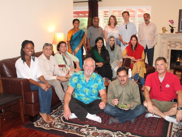 AJKU and AIOU faculty pose for a picture with SJSU faculty.