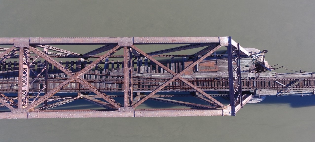 Ariel View of the Dumbarton Bridge