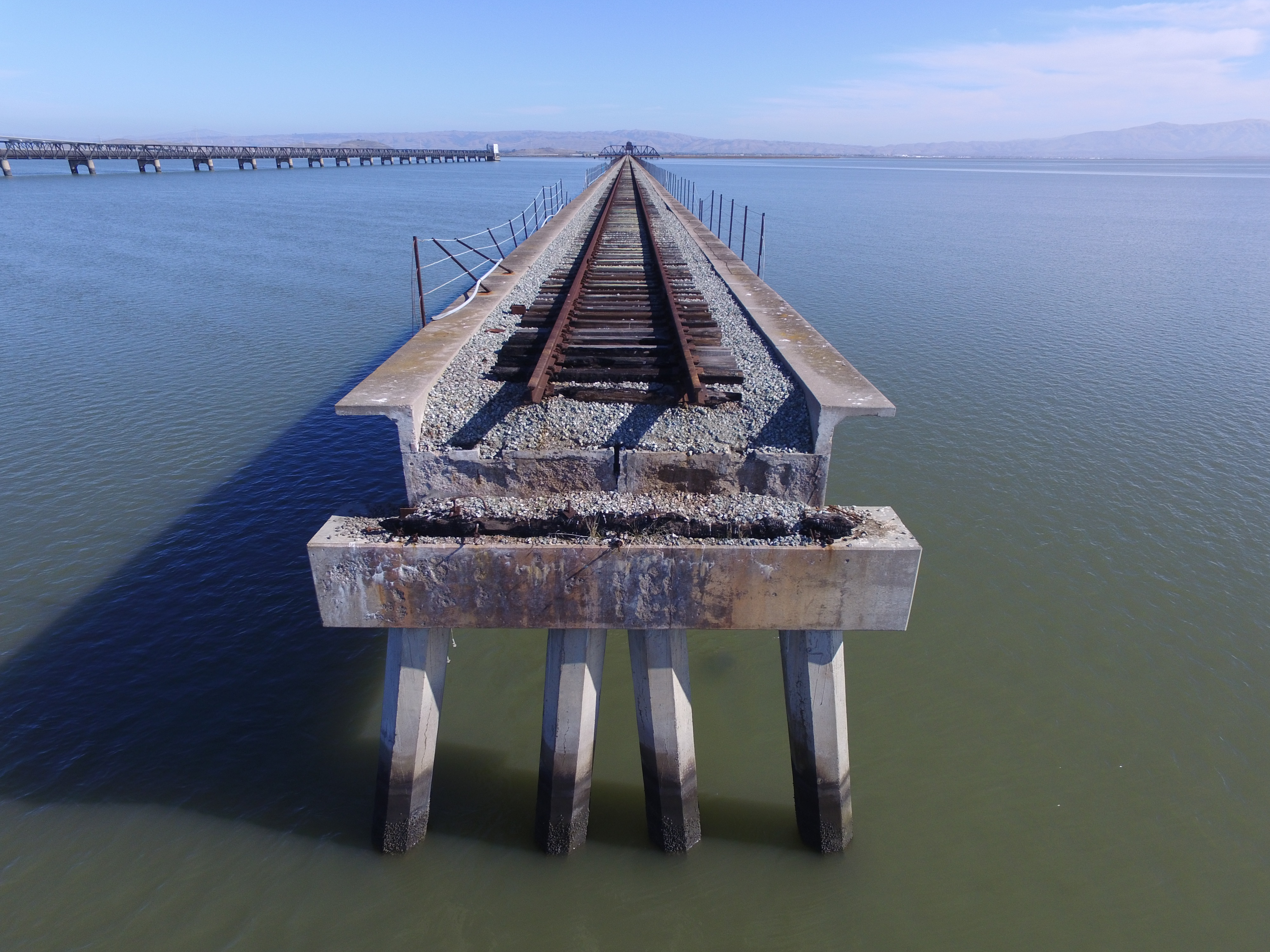 Section of the bridge