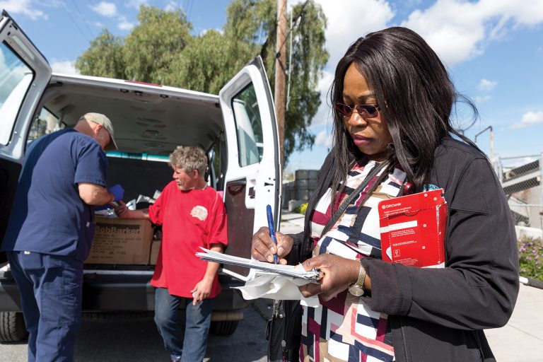 Mercy Egbujor, TVFSON alumni, works in the community, providing healthcare for those with few resources.