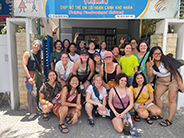 students group photo at children's school in vietnam