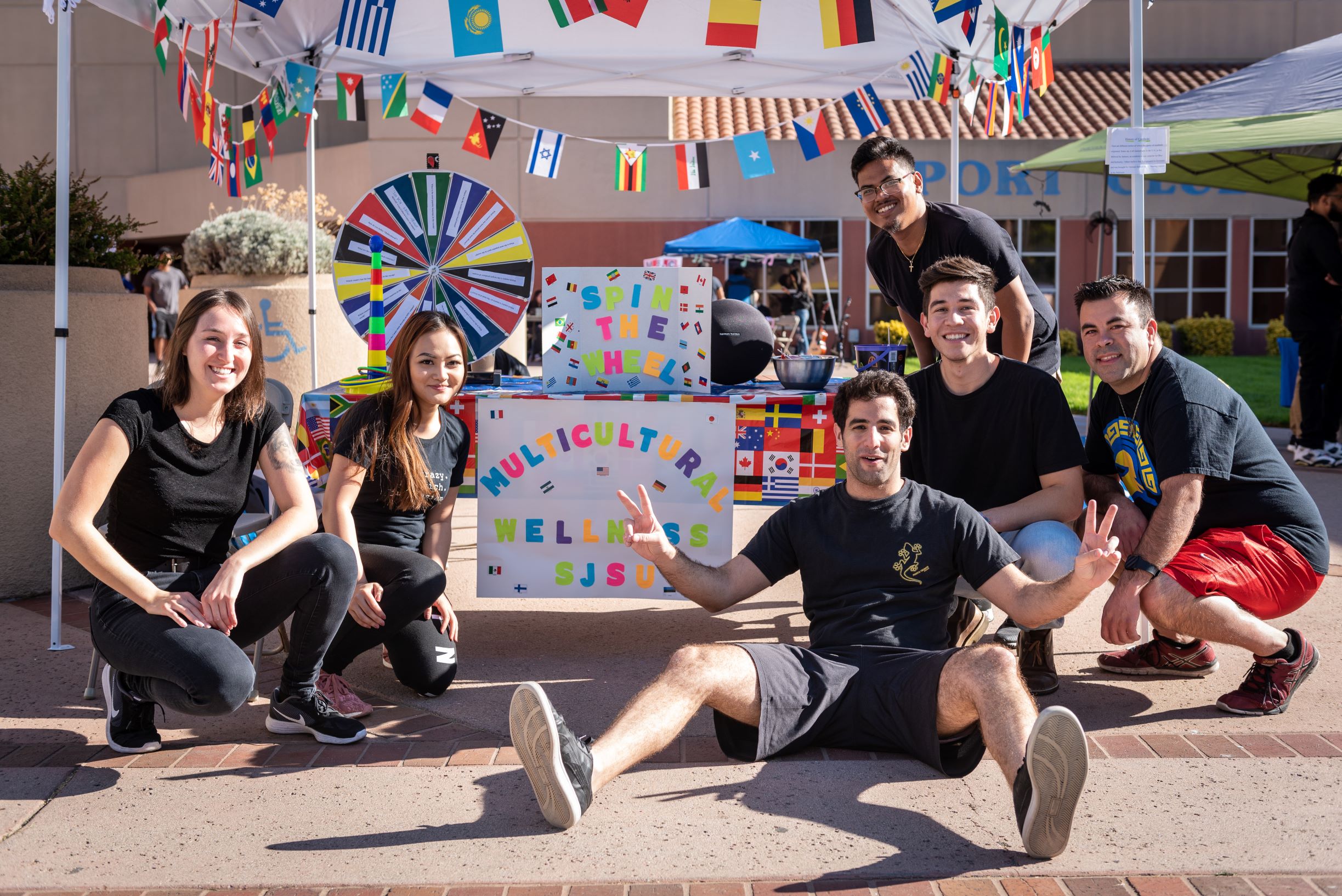 Public Health students during admitted spartan days event