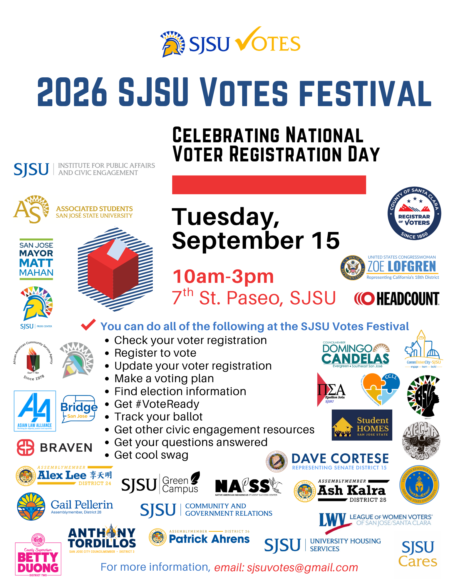 Fall 2026 SJSU Votes Festival