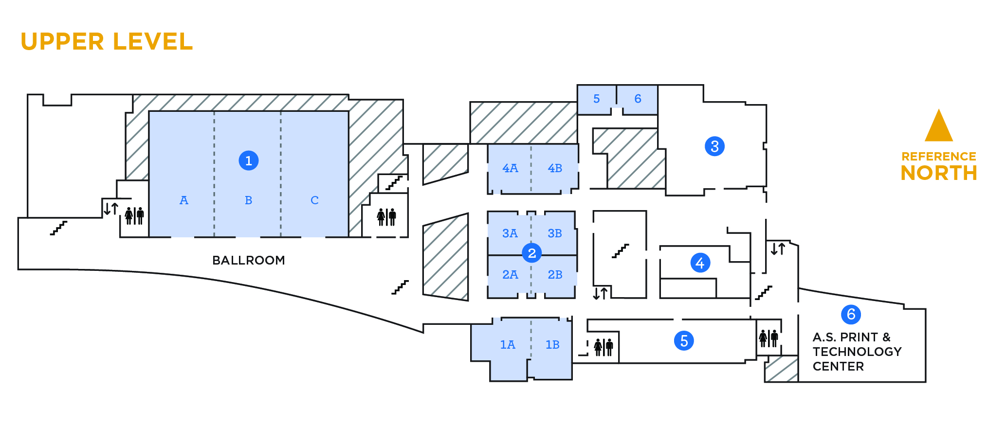 Student Union Floorplan Upper Level