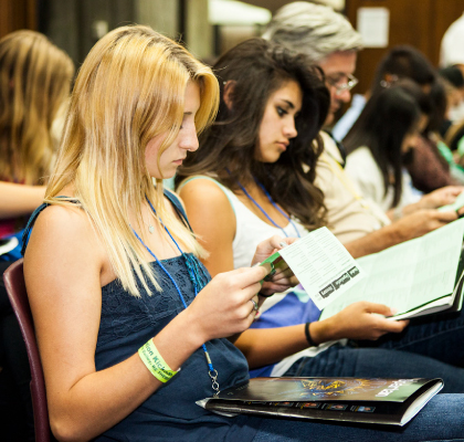 students taking notes