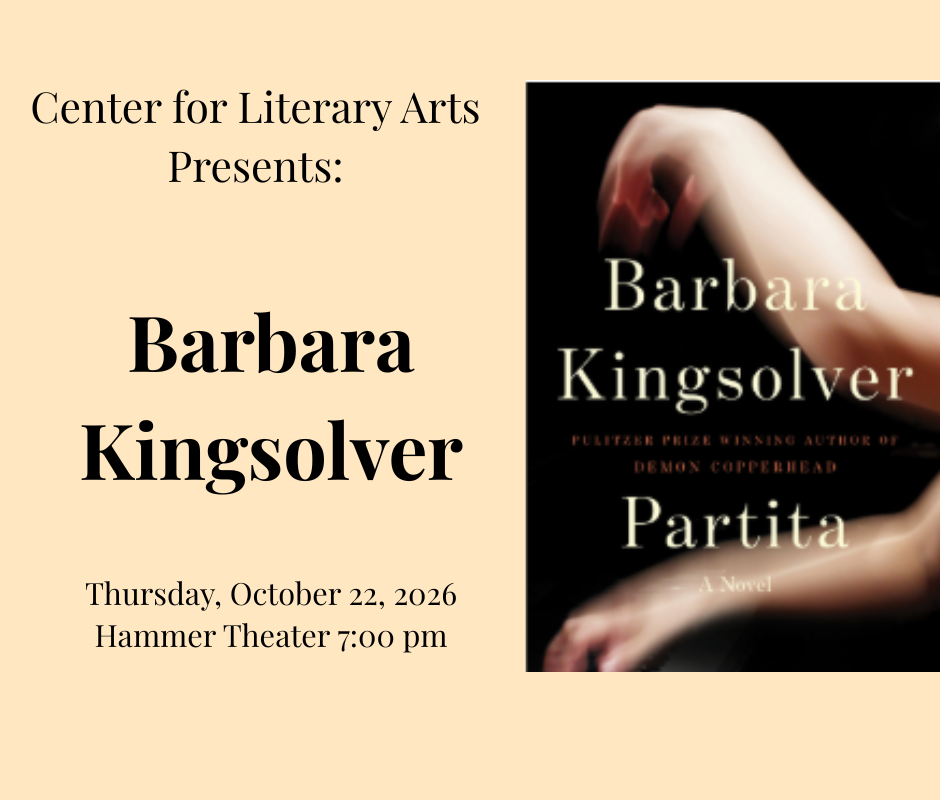 Flyer for Barbara Kingsolver event Flyer for Barbara Kingsolver event