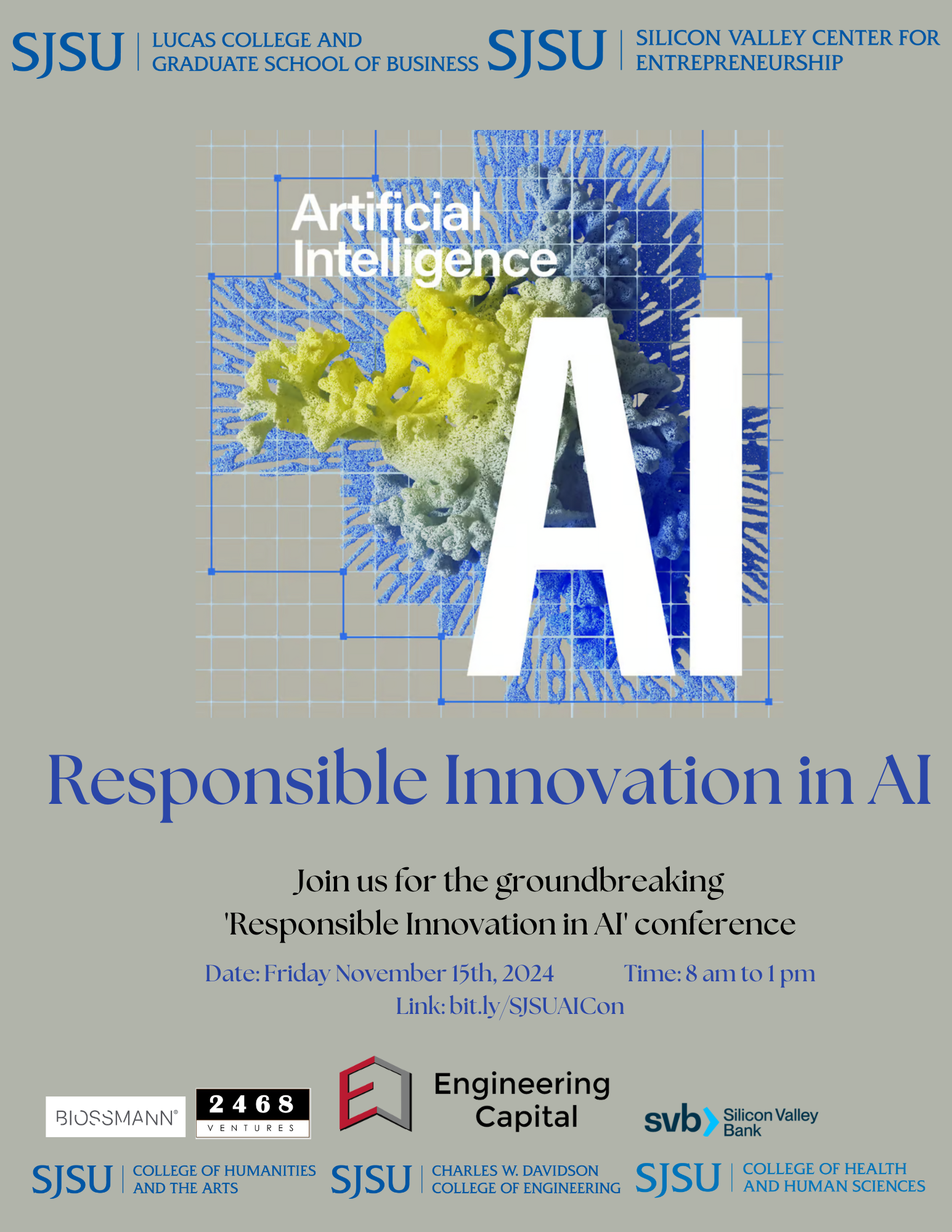 Responsible Innovation in AI Conference Flyer