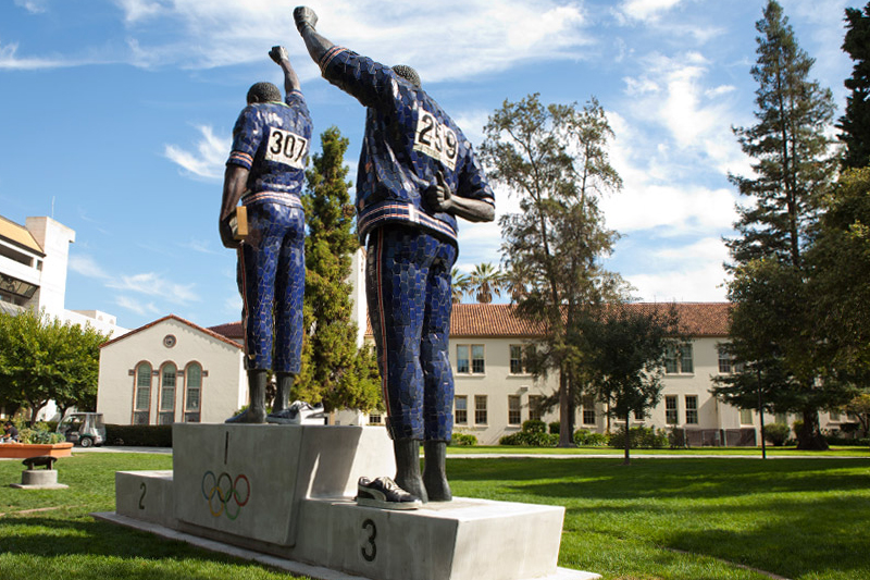 Olympic power statue.